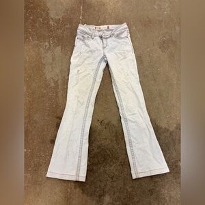 Vintage Y2K foxy low rise  Light Blue Flare Jeans